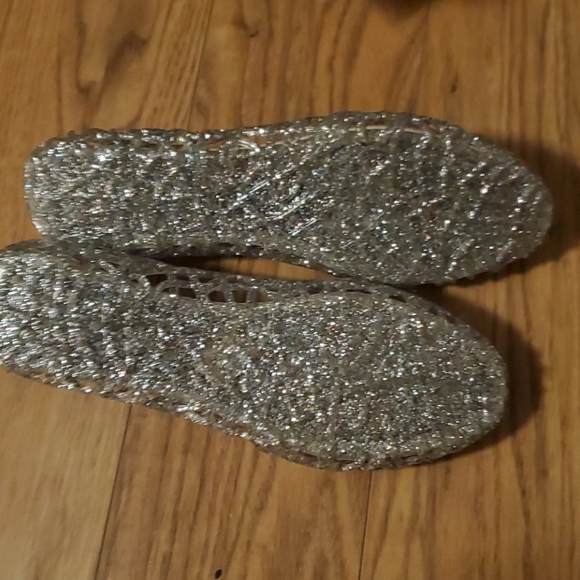 Fun glitter flats, worn once - Picture 3 of 4
